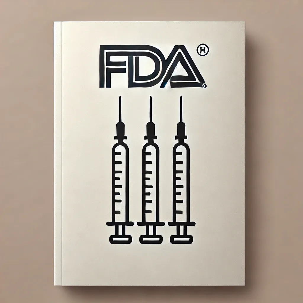 FDA logo and three insulin needles below it