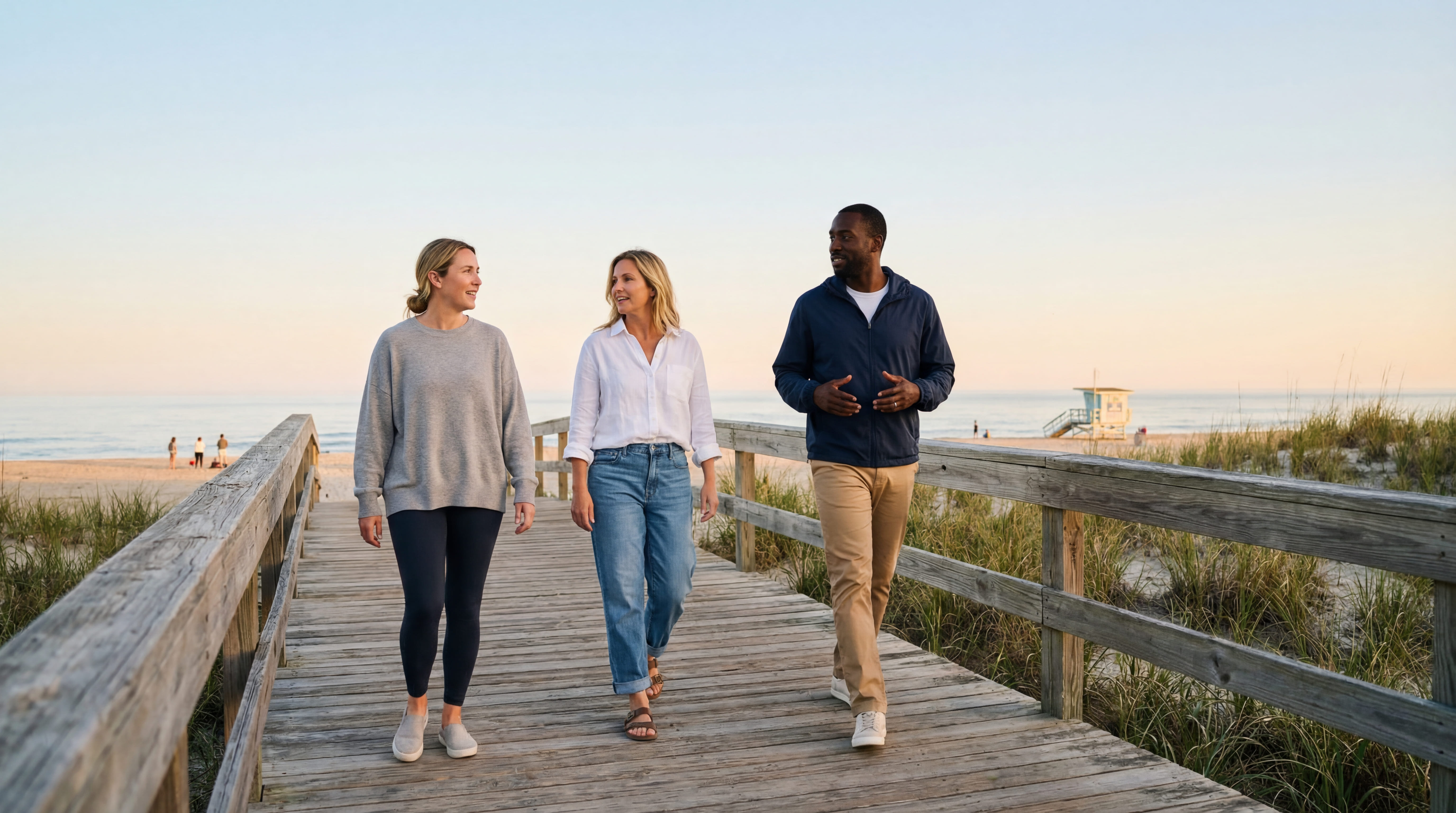 people-talking-walking-by-beach